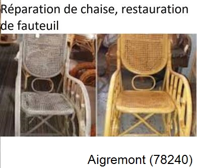 Artisan tapissier, reparation chaise à Aigremont-78240