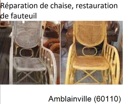 Artisan tapissier, reparation chaise à Amblainville-60110
