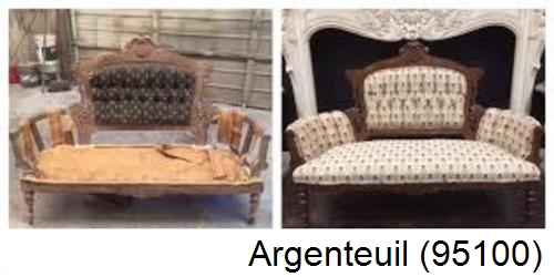 Réparation restauration d'un fauteuil 