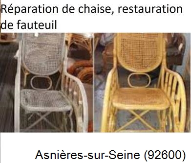 Artisan tapissier, reparation chaise à Asnieres-sur-Seine-92600