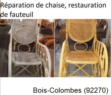 Artisan tapissier, reparation chaise à Bois-Colombes-92270