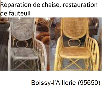 Artisan tapissier, reparation chaise à Boissy-lAillerie-95650