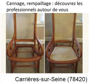 Cannage de chaise, fauteuil à Carrieres-sur-Seine-78420