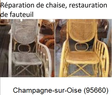 Artisan tapissier, reparation chaise à Champagne-sur-Oise-95660