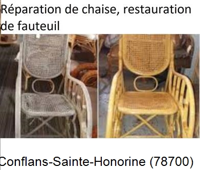 Artisan tapissier, reparation chaise à Conflans-Sainte-Honorine-78700