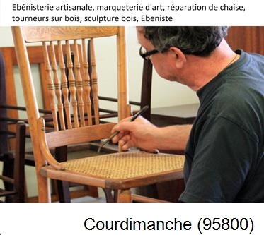 Chaise restaurée 