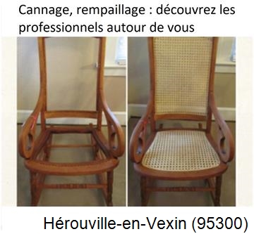 Cannage de chaise, fauteuil à Herouville-en-Vexin-95300