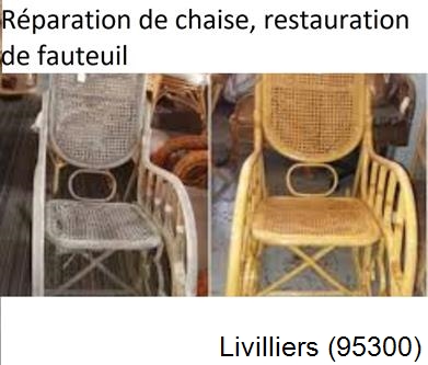 Artisan tapissier, reparation chaise à Livilliers-95300